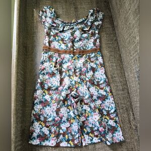 Janie and Jack Floral Jumpsuit Baby Girl